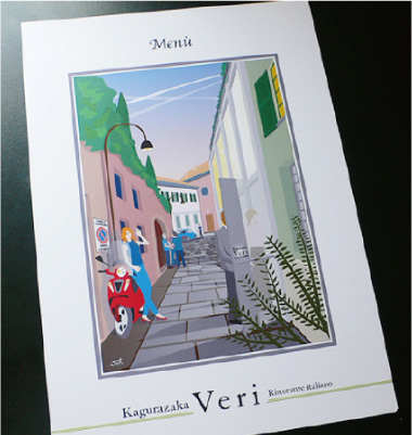 とうはら作品イラスト　メニューデザイン